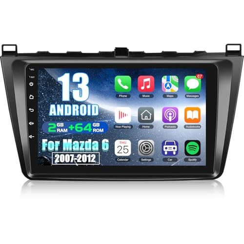 [2+64G] Android 13 Car Stereo for Mazda 6 2007-2012 with 4 Core & 2GROM+64GRAM