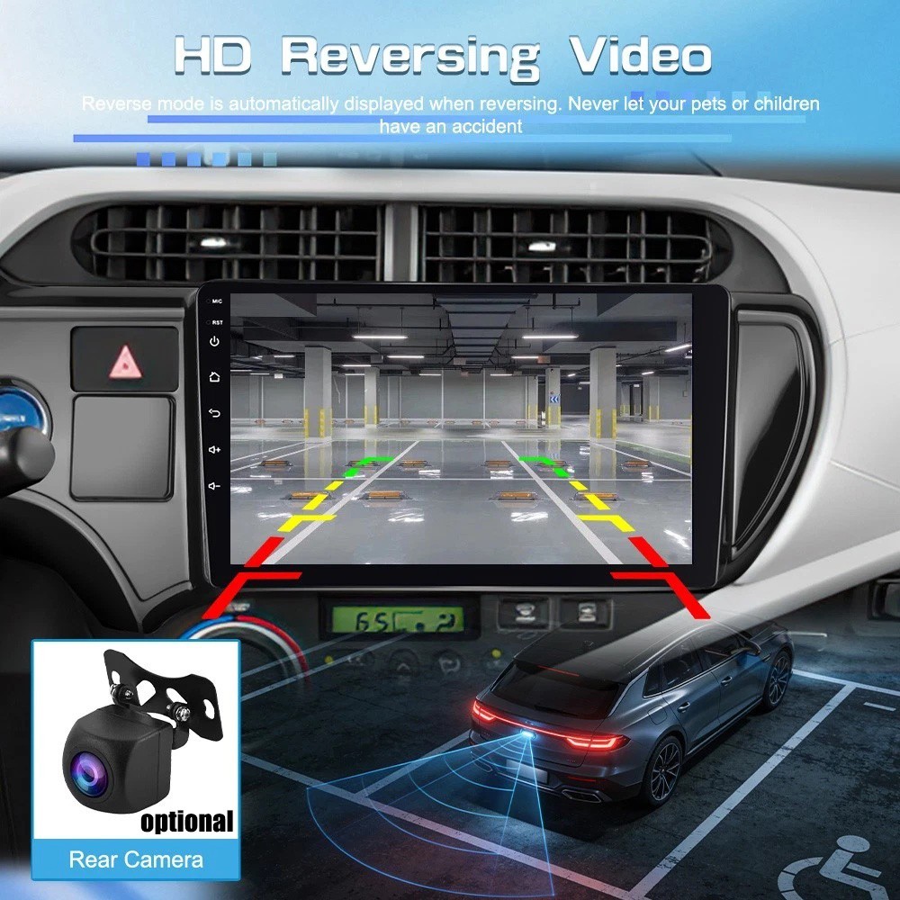 Android 15 Apple Carplay Car Stereo Radio For Toyota Prius C 2012-2014 GPS Navi