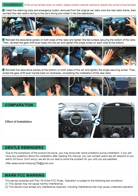 [] Android 15 Car Radio for Mazda 2 2007-2014,9″ Touchscreen 8 Core 6G+128G