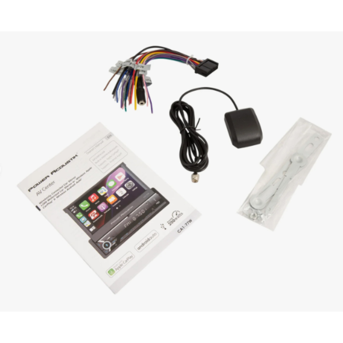 Power Acoustik CA1-77W 7″ Digital Media Receiver w/ Apple CarPlay & Android Auto