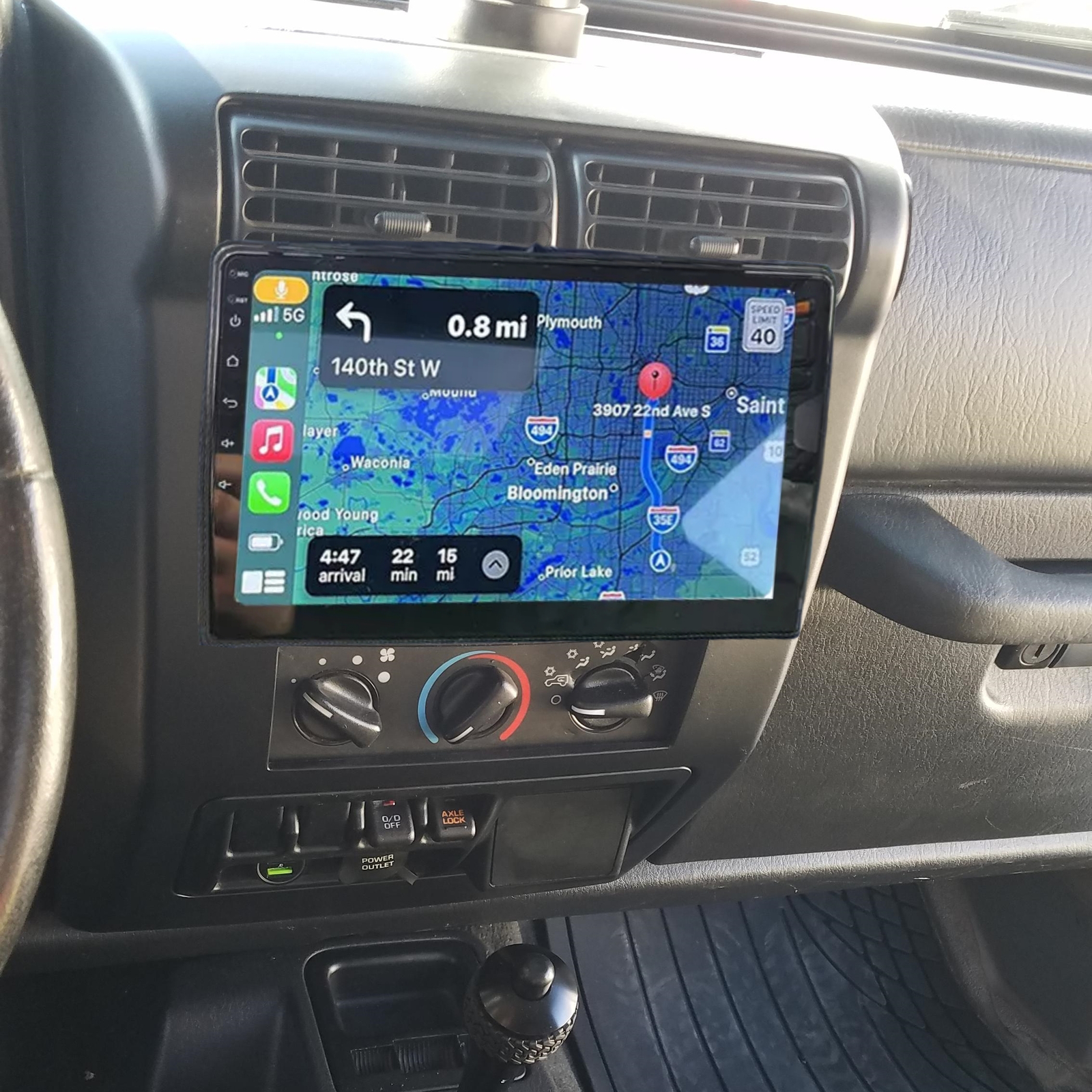 For 2003-2006 Jeep Wrangler 9″ IPS Screen Android 13 CarPlay Radio GPS WIFI