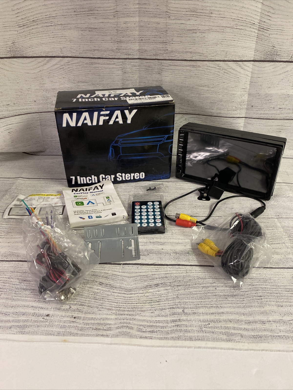 Naifay 7 Inch Car Stereo Double Din With Bluetooth 5.1 Touchscreen FREE SHIPPING