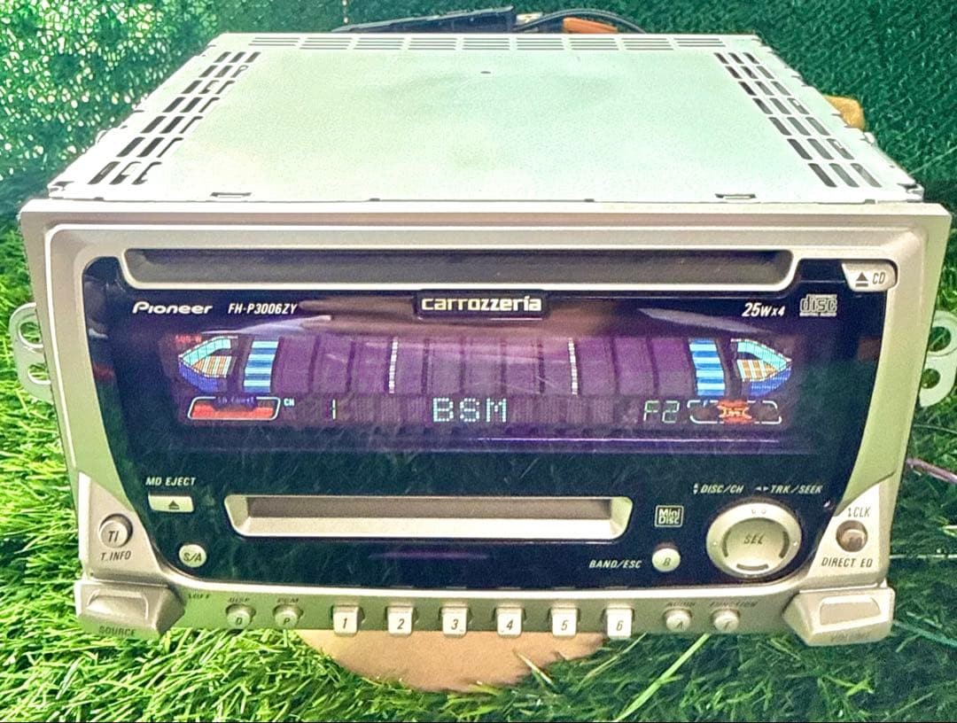 Pioneer Carrozzeria FH-P3006ZY 2DIN CD MD Player Receiver Car Stereo Equalizer