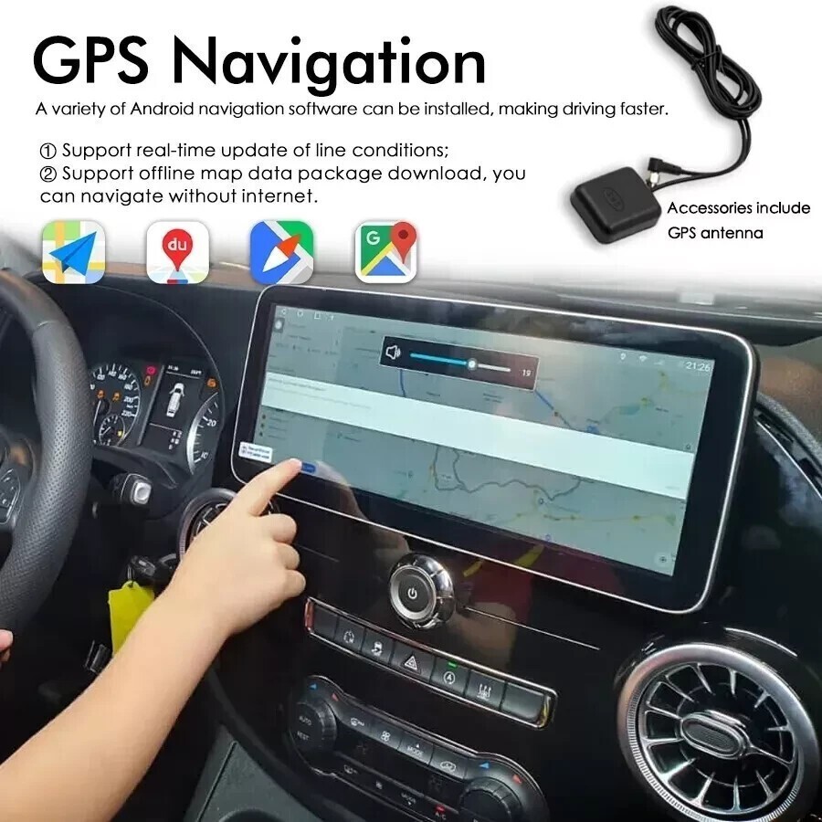 12.3″ Android Car Radio Stereo Carplay Player GPS For Mercedes-Benz Vito Metris