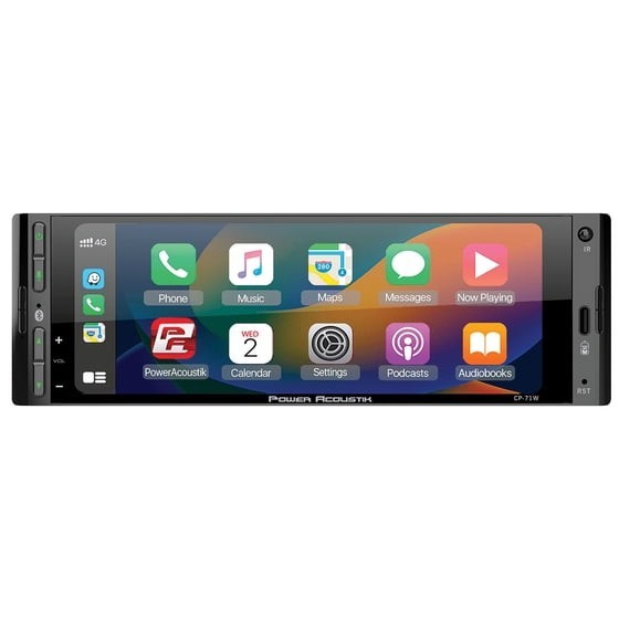 Power Acoustik CP-71WA 1-DIN Stereo Apple CarPlay & Android Auto