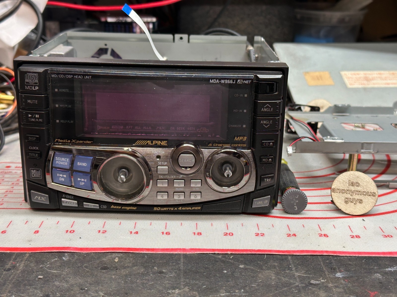 ALPINE # MDA-W966J JDM CD/MD/DSP MDLP BT Ai-NET Vintage Old School RESTORED #01