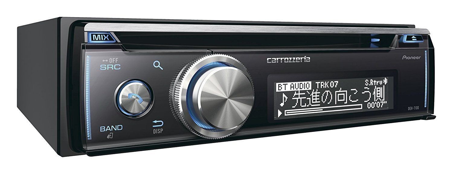 Pioneer Carrozzeria DEH-7100 CD USB Bluetooth FLAC 1DIN Car Stereo Japan New