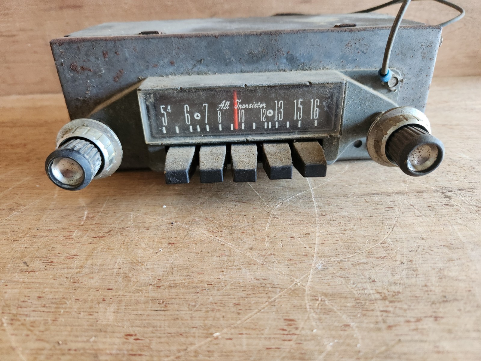 All Transistor AM Car Radio USA Unbranded Vintage Parts Repair Not Working