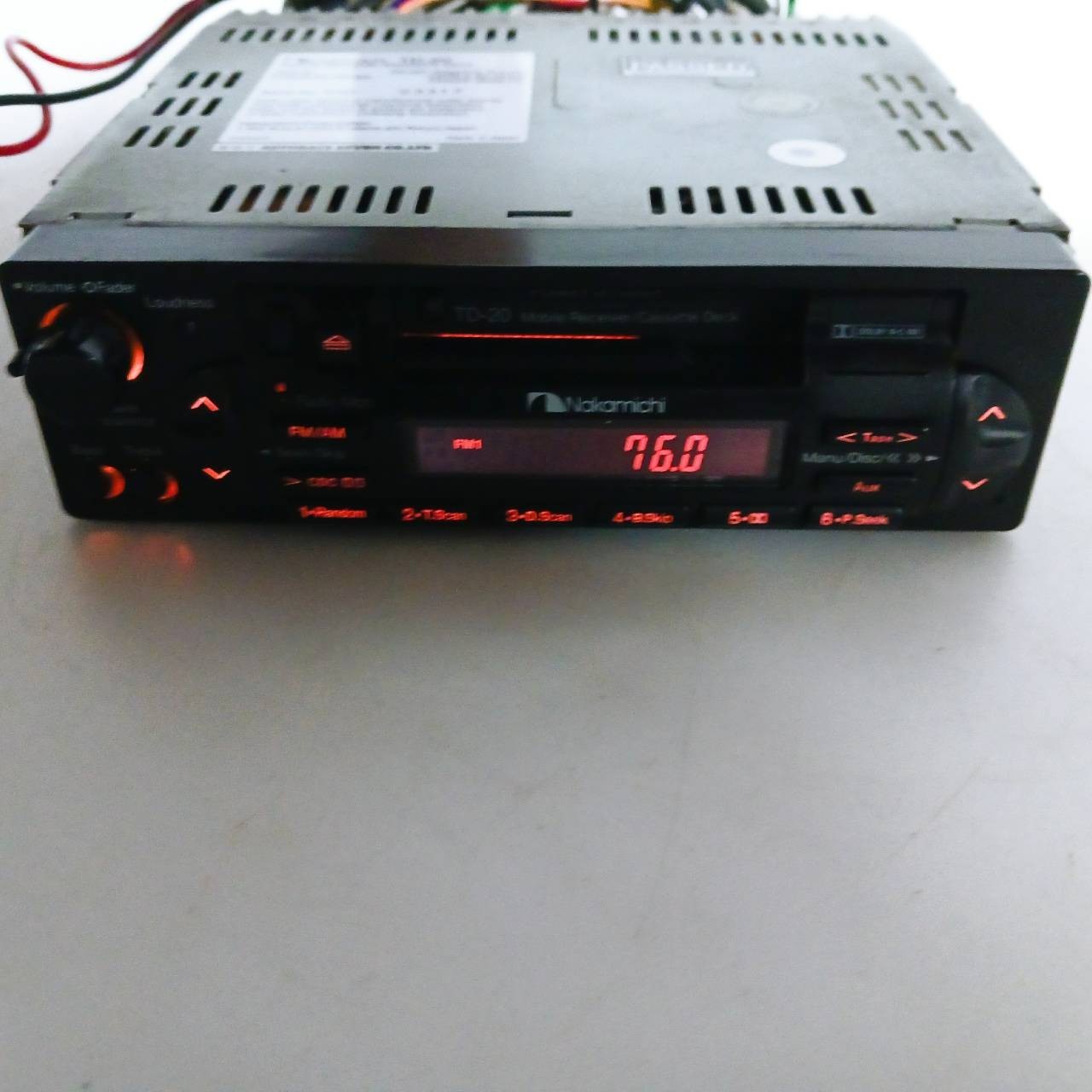 Nakamichi Mobile Receiver Cassette Deck TD-20 Car Audio Tested From Japan BC041