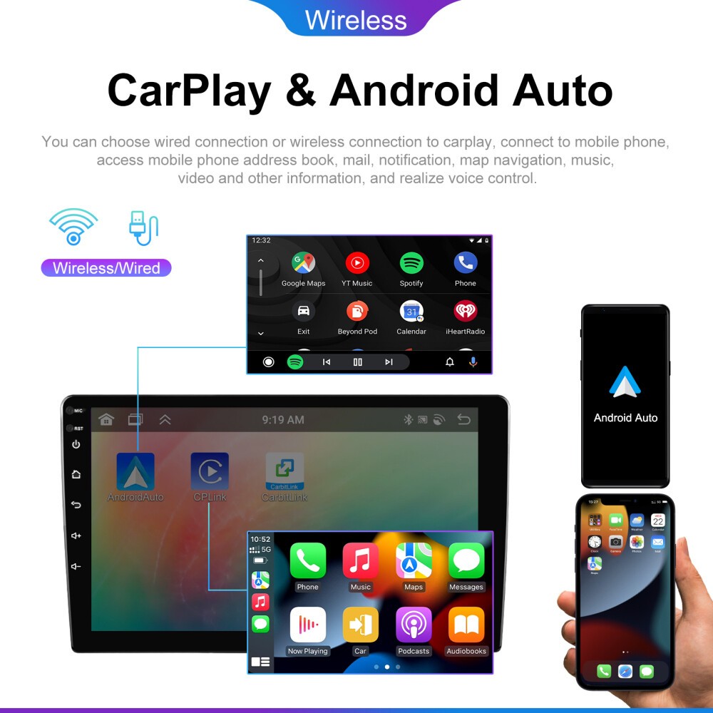 64G For Honda Odyssey 2018-2020 Carplay Car Stereo Radio Android Auto 1280*800