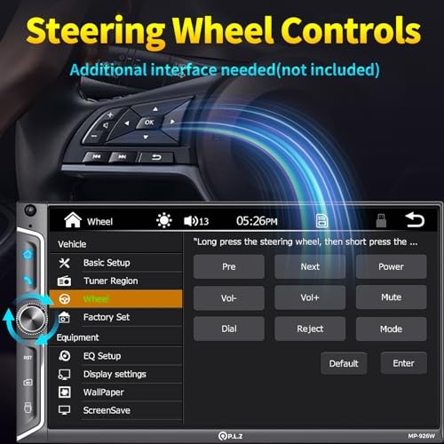 7″ Wireless Double Din Car Stereo Apple Car Play Radio Carplay Android Auto