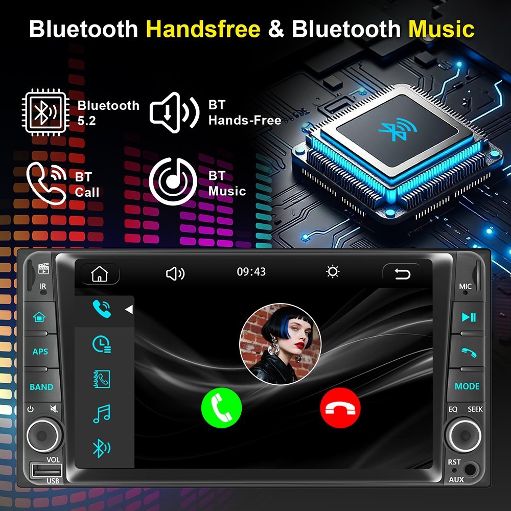 Car Stereo Radio AM FM Wireless Carplay GPS For Toyota Tundra Sequoia 2003-2006