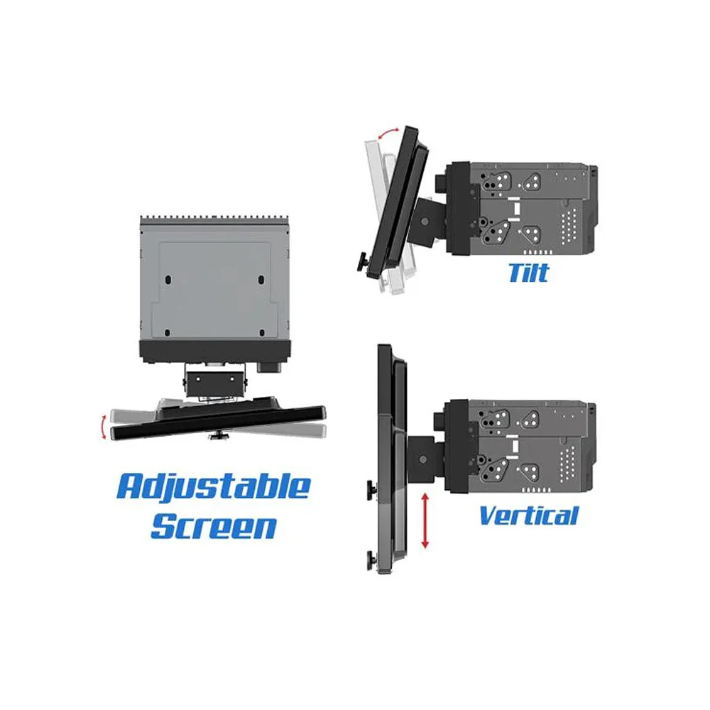 Soundstream Floating 10.6″ 2 DIN Multimedia Touchscreen Mechless Car Head Unit