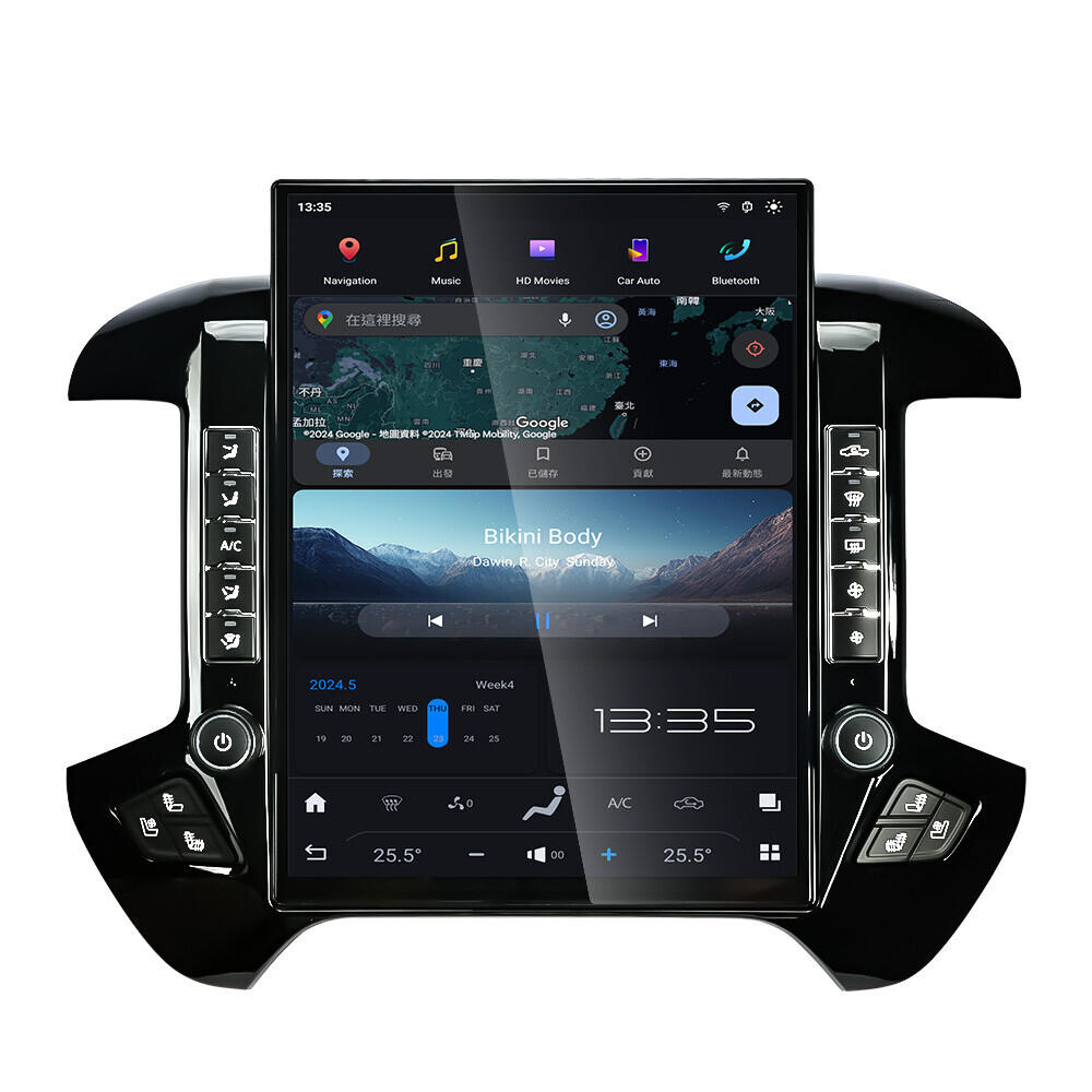 15.6″ For Chevrolet Silverado Gmc Sierra 2013-2020 Car Radio Tesla Style Stereo