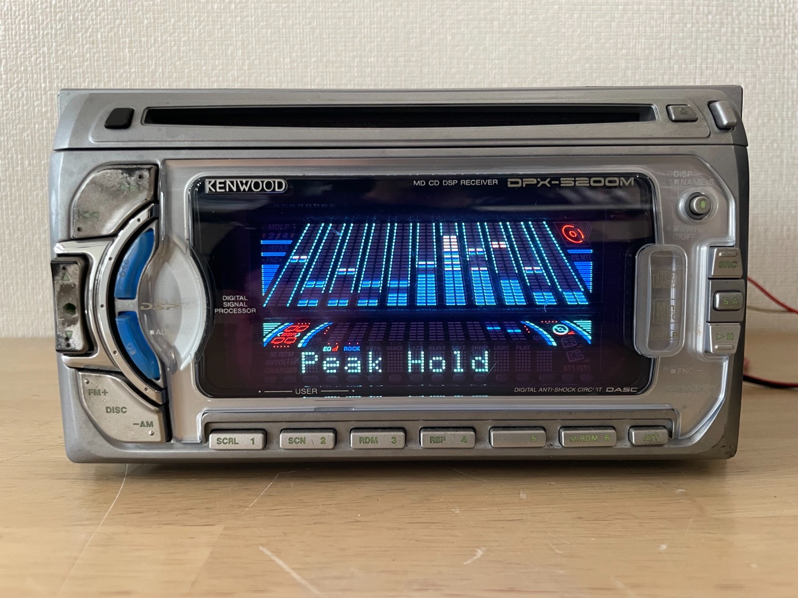KENWOOD DPX-5200M 2DIN Car Audio CD MD MDLP Player Operation Confirmed Very Good