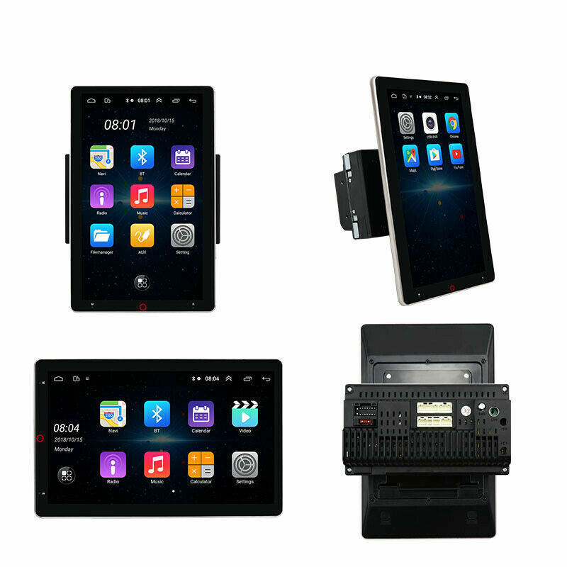 For 2009-12 RAM 1500 2500 3500 Double Din Radio Rotated Android15 Stereo CarPlay