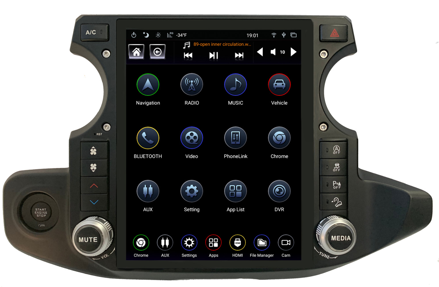 Linkswell – 2018-Up Jeep JL/JT Generation 4 T-Style Radio (No HDMI Input) – TS-J
