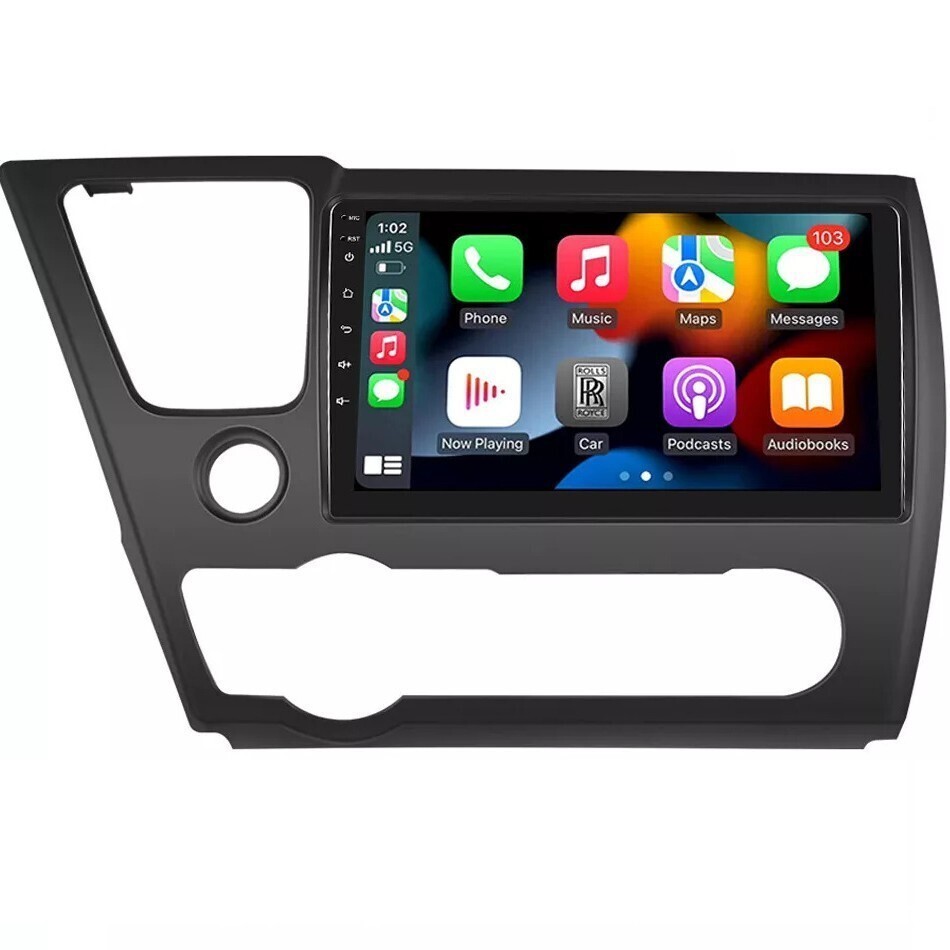 9” Car Radio Wireless Android Auto CarPlay GPS 4+32GB For 2013-2017 Honda CIVIC