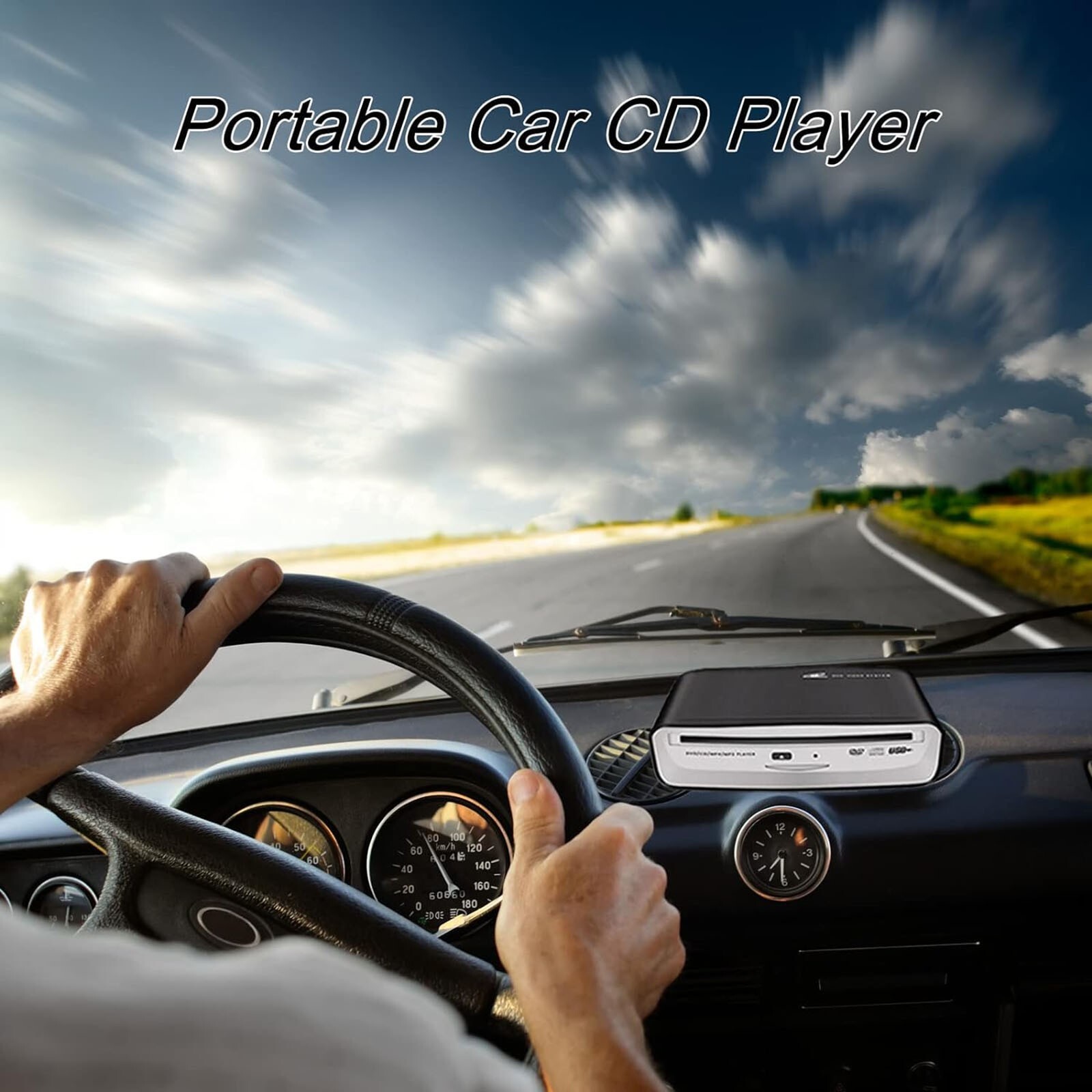 Portable Universal CD Player for Car with USB Port AUX Port Usb External CD New