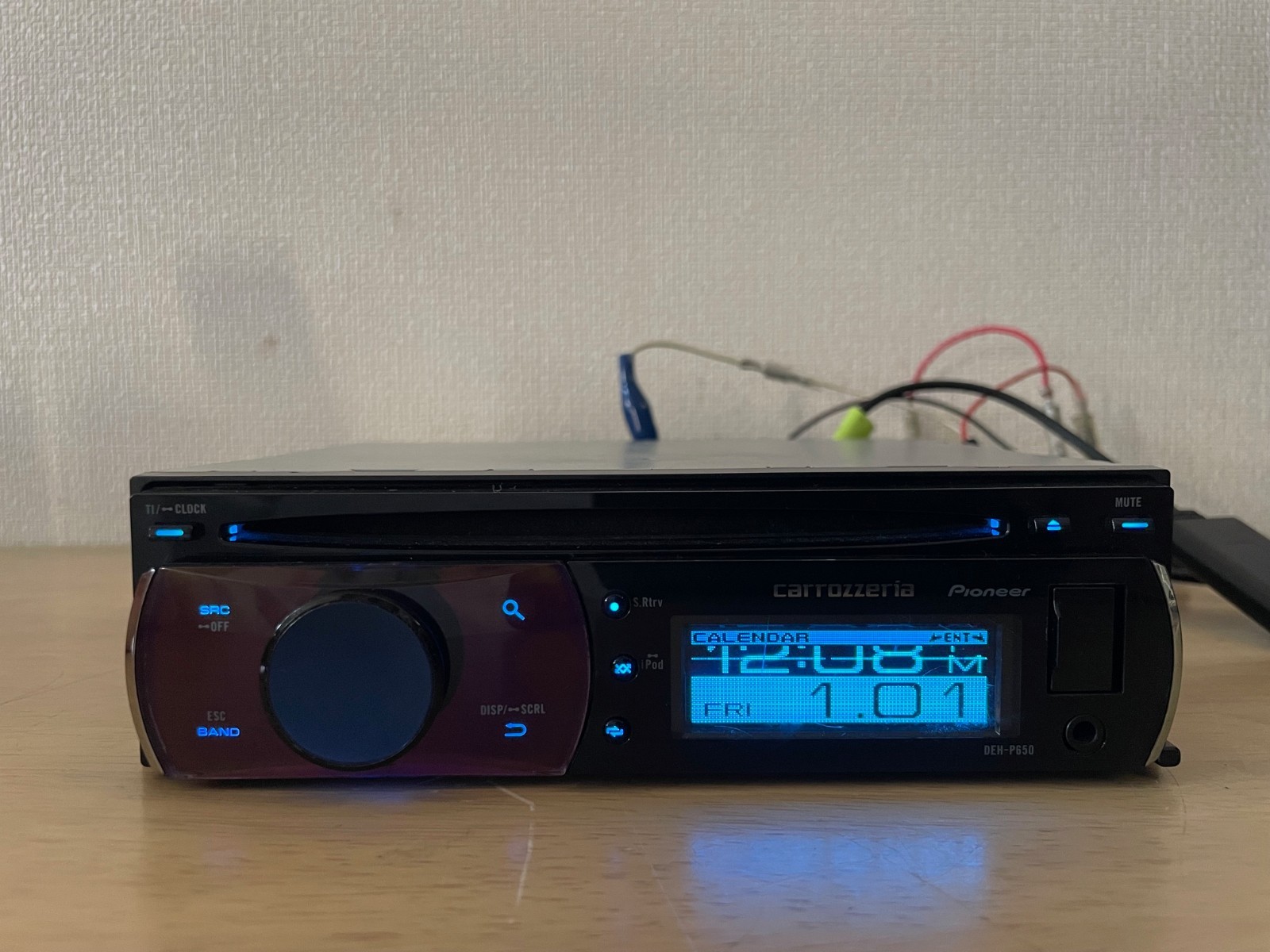 Pioneer Carrozzeria DEH-P650 1Din Car CD Player AUX USB Operation Confirmed