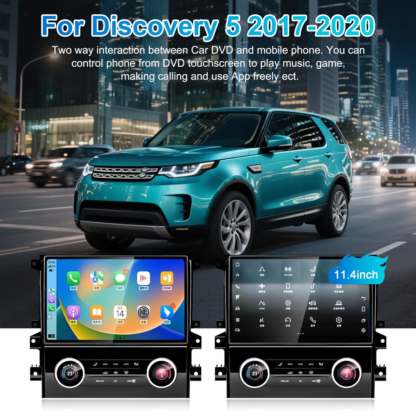 11.8″ Car Stereo Radio GPS For 2017-2020 Land Rover Discovery 5 8+256G CarPlay