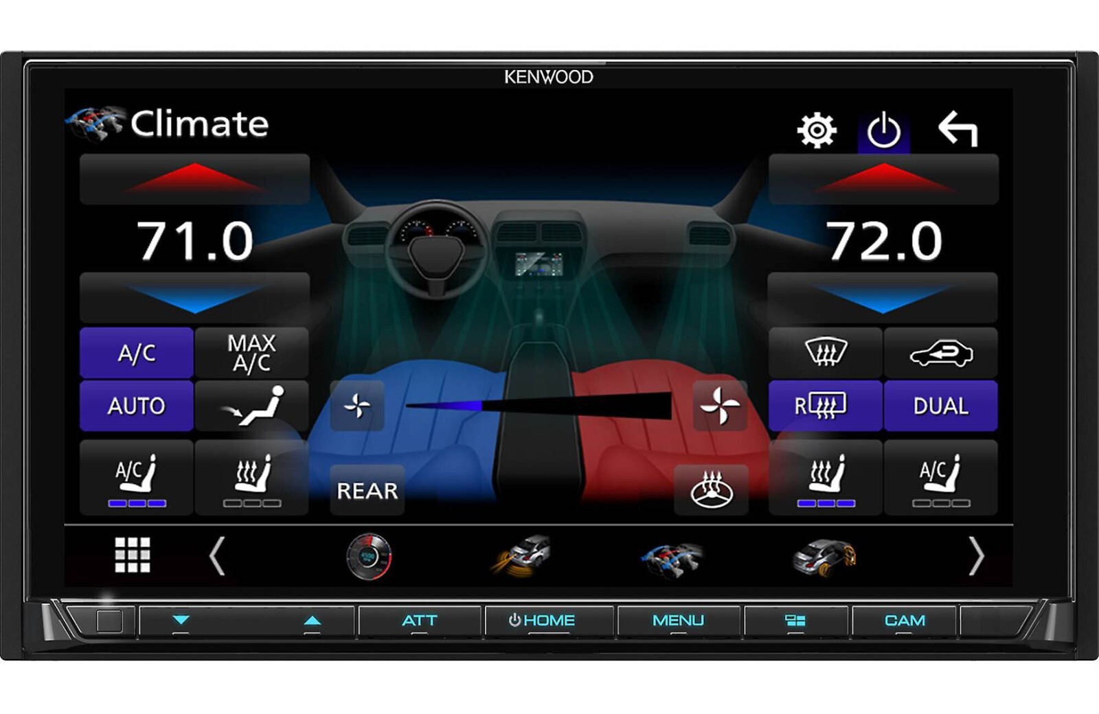 KENWOOD DMX958XR 6.8″ AM FM HD CarPlay, Android Auto, Deluxe CMOS-740HD Camera