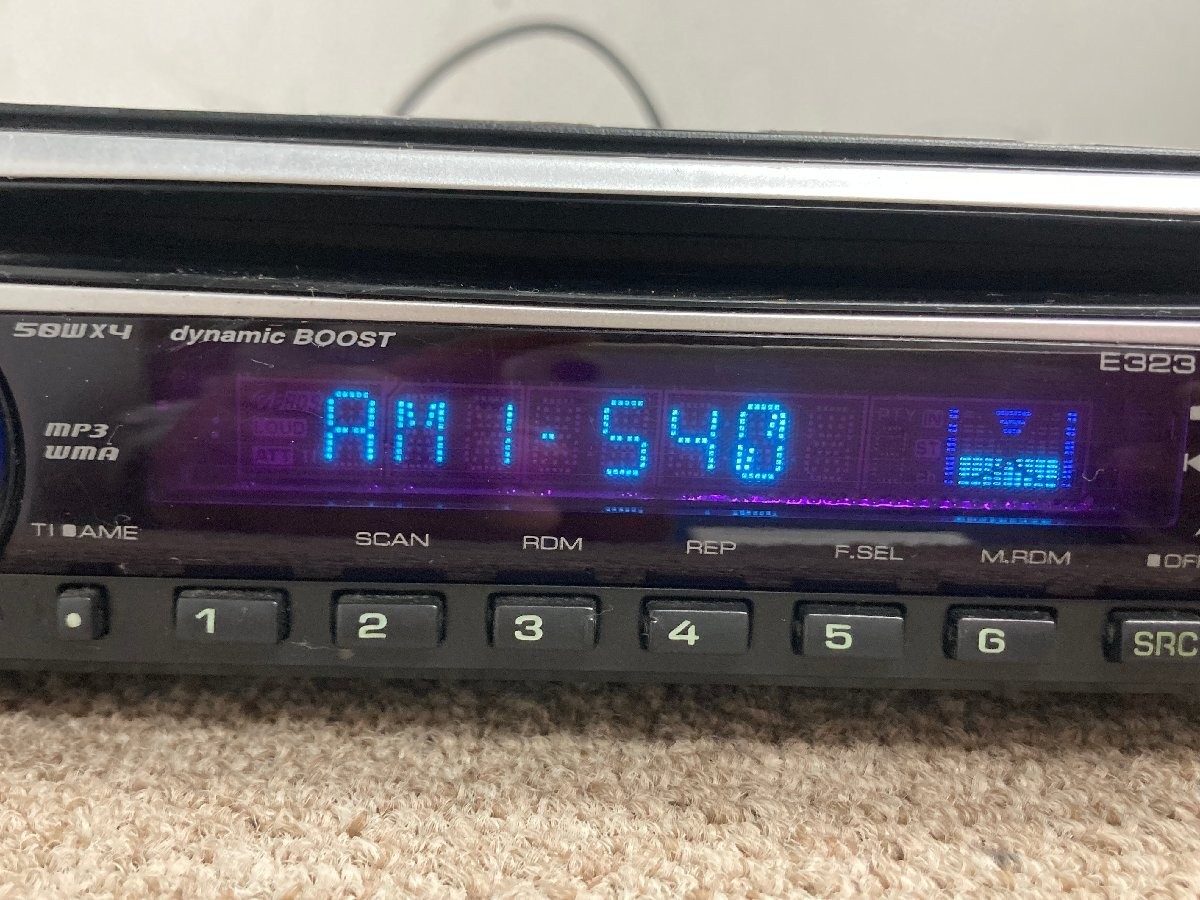 Kenwood E323STN 1DIN CD MP3 AUX Car Audio Near Mint JAPAN