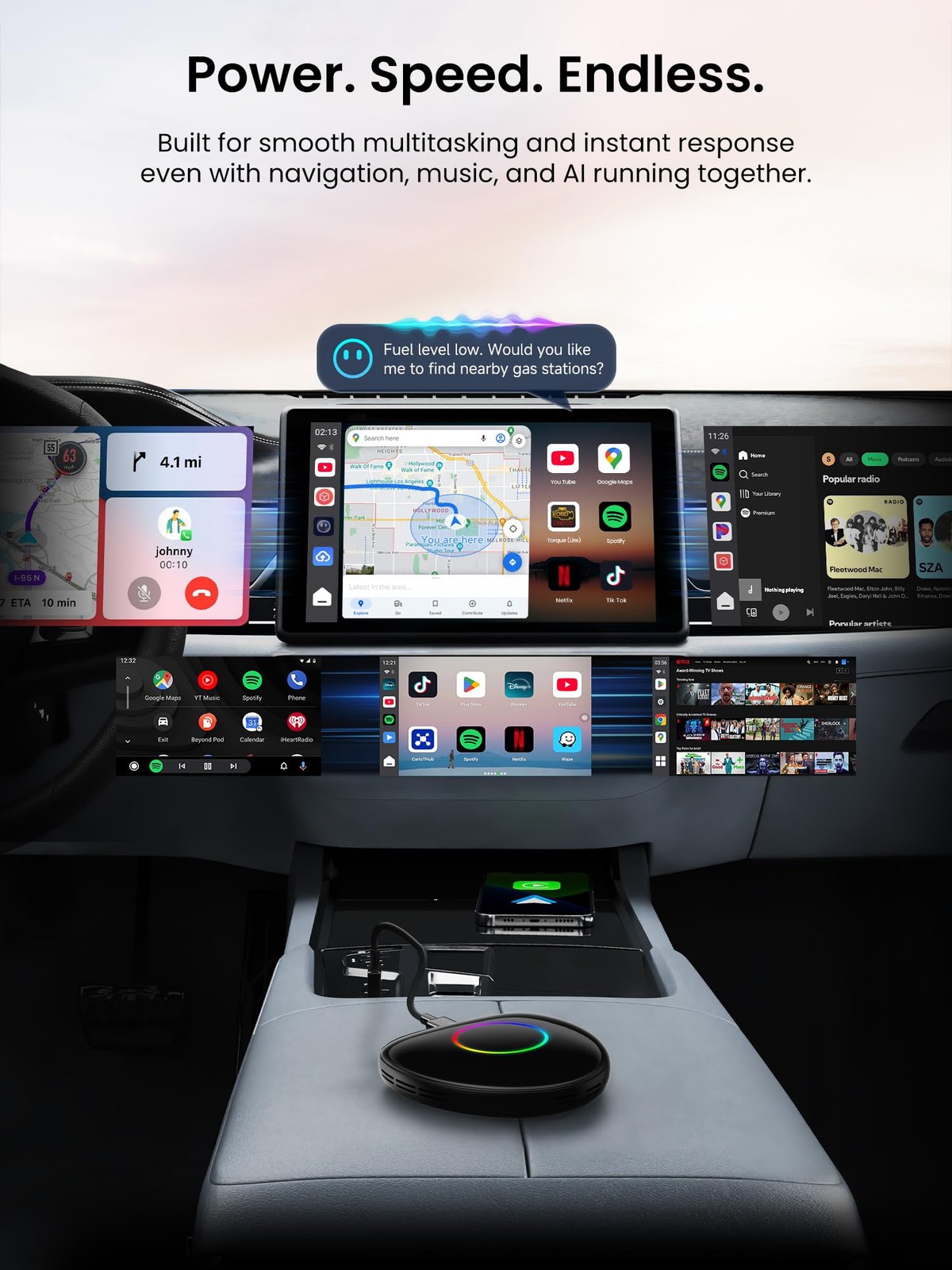 Wireless Carplay Adapter ATOTOOUT Magic AI Box – CarPlay & Android Auto Adapt…