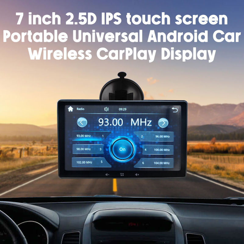 IPS Touchscreen CarPlay Portable Car Radio Stereo Universal 7 inch Android Auto