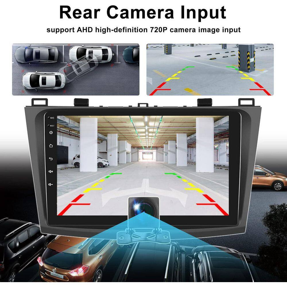 13 Car Stereo for Mazda 3 2009-2013 with Wireless Android Auto 9 In. Touch Scree