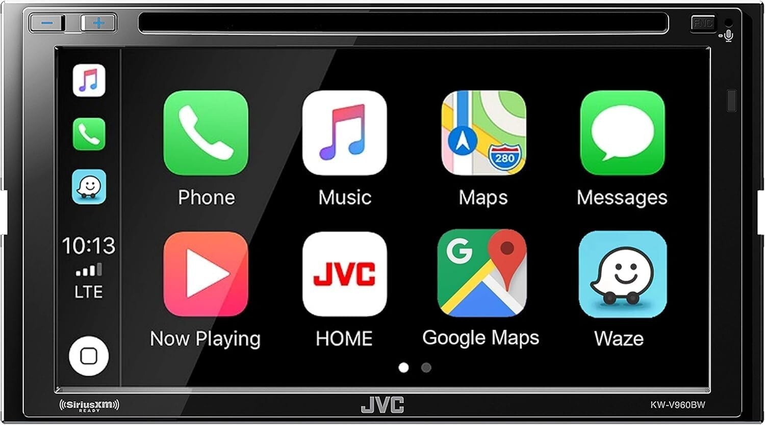 JVC KW-V960BW CD/DVD receiver, BLUETOOTH, WIRELESS CARPLAY/ANDROID AUTO KWV960BW