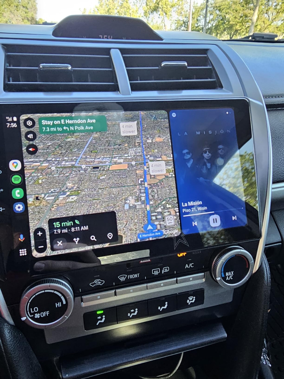 Car Carplay Android For 2012-2014 Toyota Camry Navigation In Dash Stereo Radio