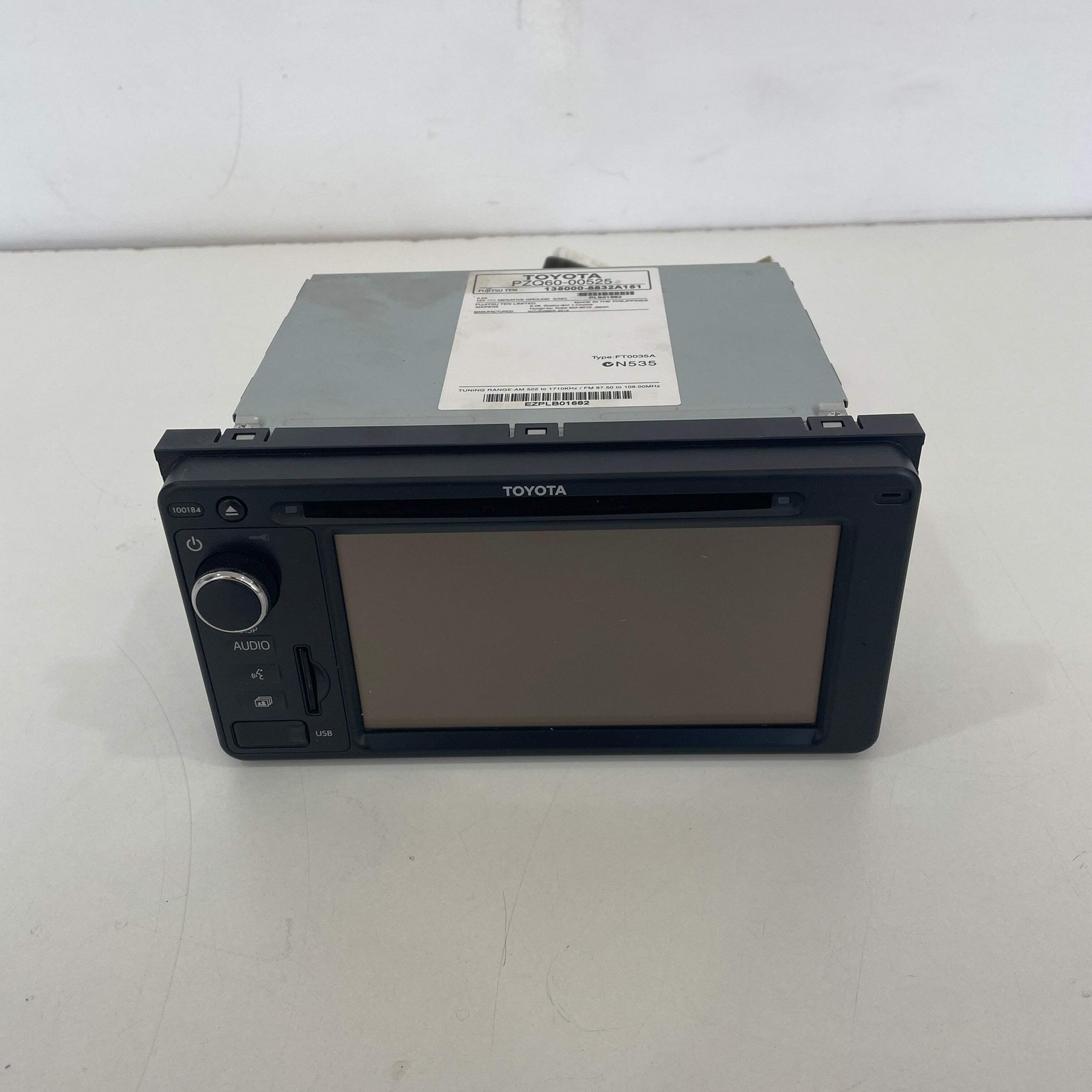 Toyota Corolla ZRE182R 2012-2015 Head Unit PZQ60-00525 | OEM