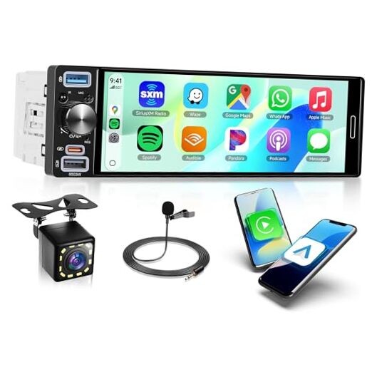 6.5 inch Single Din Car Radio Wireless Carplay 6.5 inch+Wireless Carplay+AM