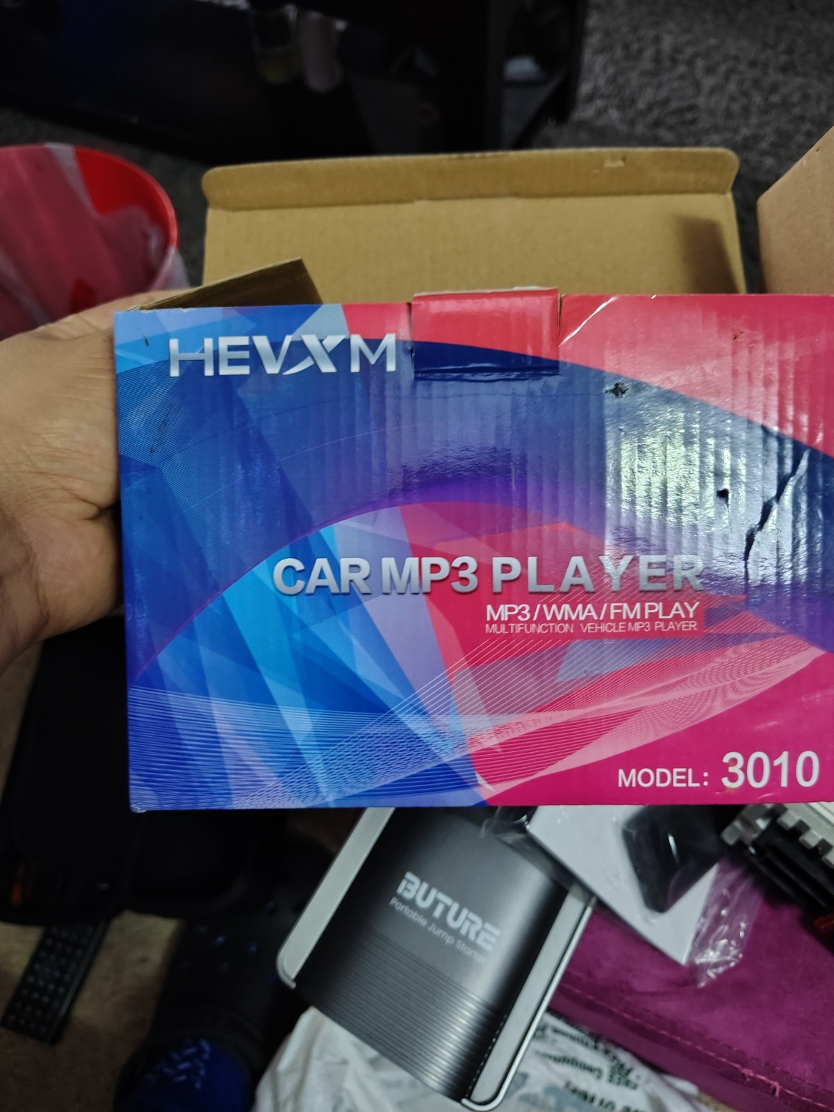 HEVXM 3010 1 DIN Car MP3 Player Remote Control Aux FM USB Input