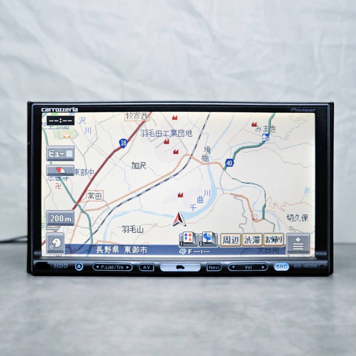Zx1740 | Operation confirmed | Carrozzeria AVIC-HRZ008 HDD Navigation Map 2007 O