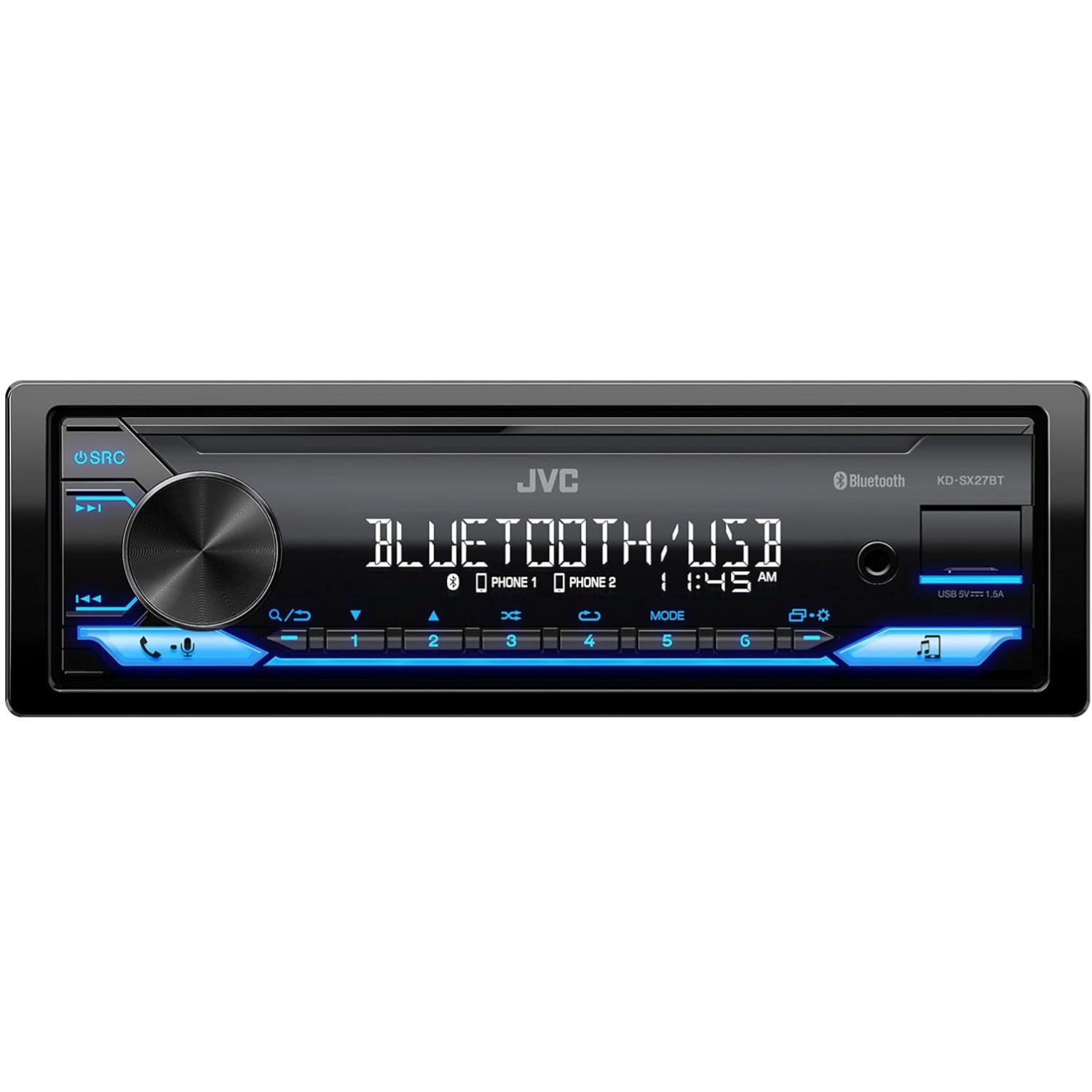 KD-SX27BT Car Stereo: Bluetooth, 100W Amp, USB, AM/FM Radio