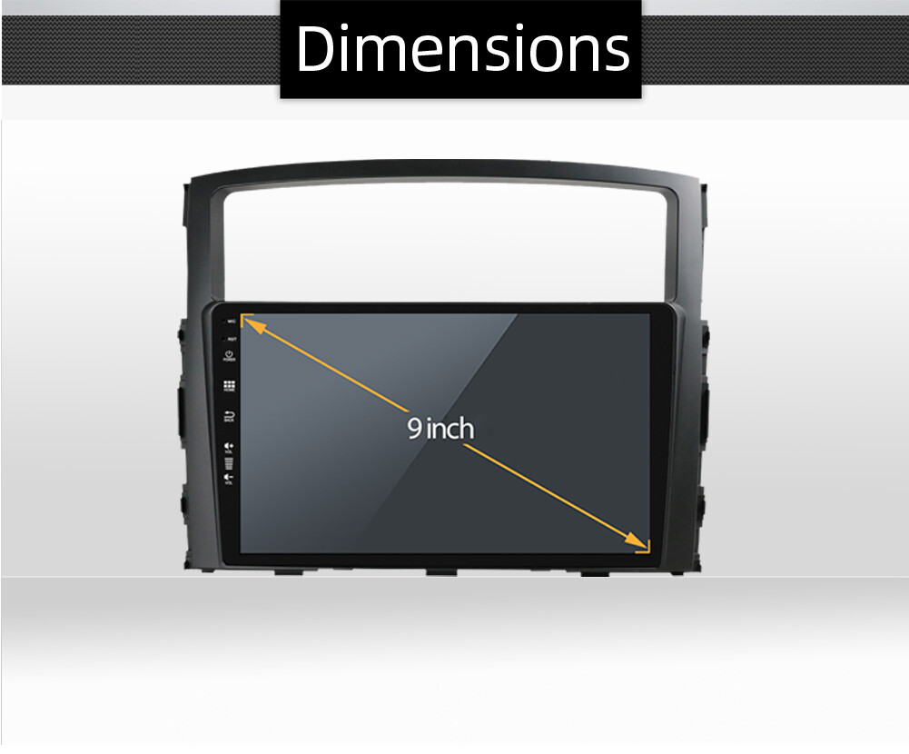 Car Radio For Mitsubishi Montero 2006-2019 Apple CarPlay Android 15 GPS Navi US