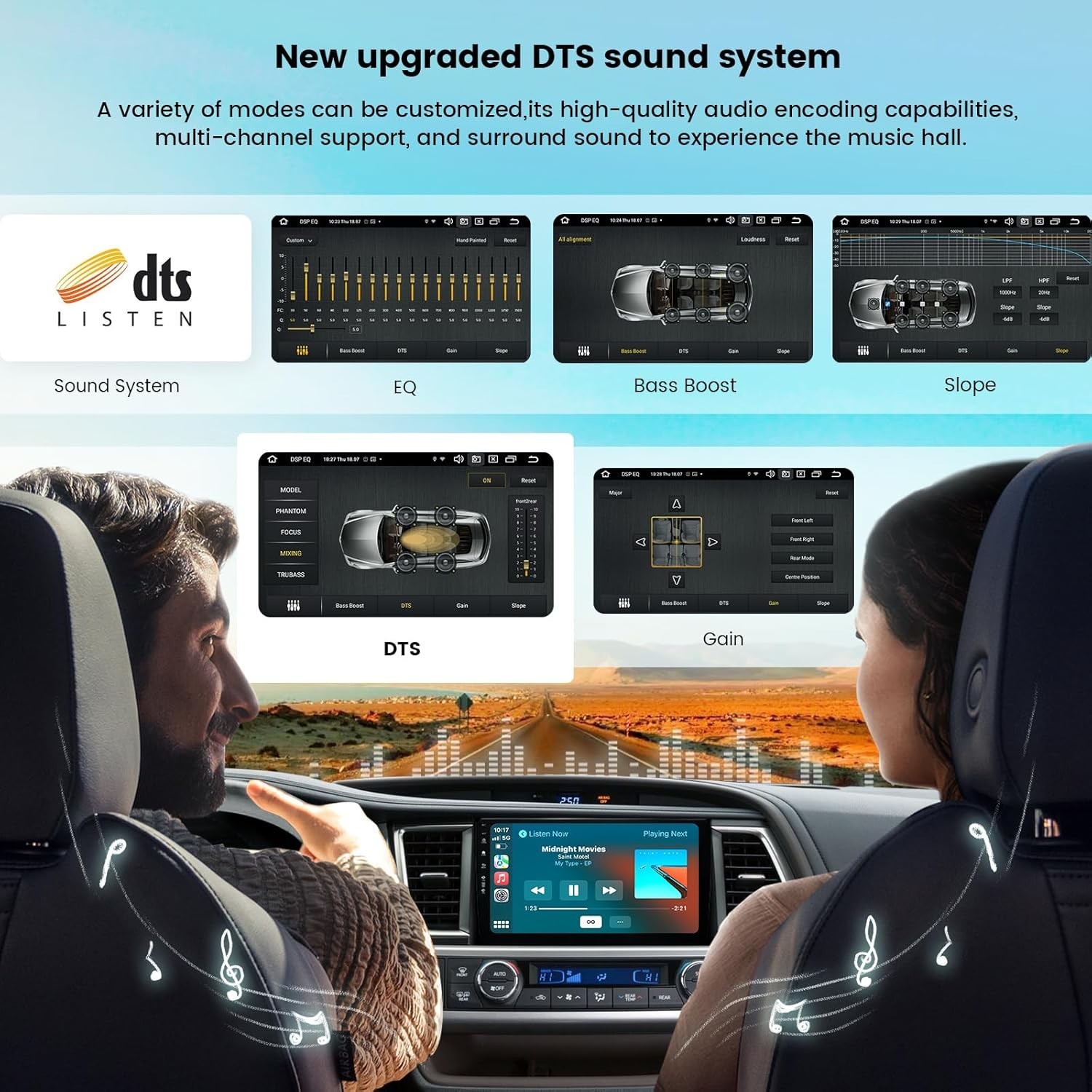 Roadanvi 10.2″ Touch Screen Car Radio Headunit for Toyota Highlander 2015-2019