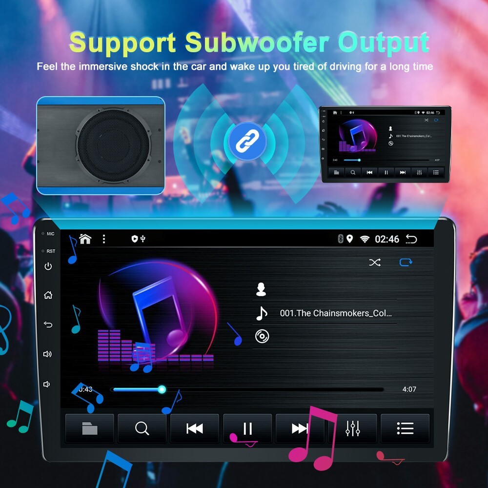 For 2002-2009 Toyota Land Cruiser Car Radio Stereo Carplay SWC FM