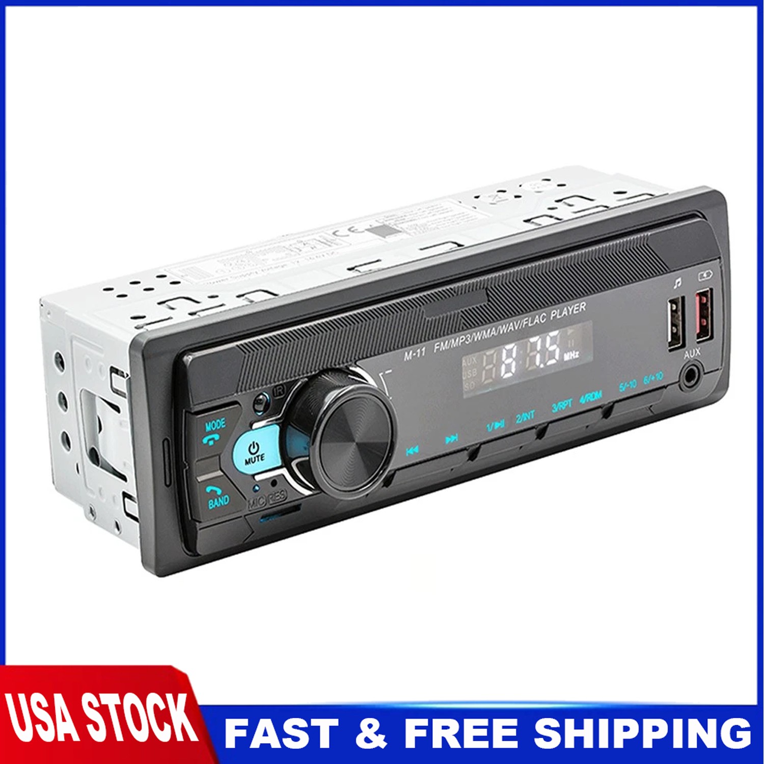 Audio Systems 616UAB Car Stereo Bluetooth MP3 USB Aux In AM/FM Radio USA