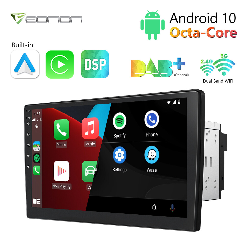 Android 10 8Core Double 2 Din 10.1″ Car Play In Dash Stereo Radio GPS Navi 1080P