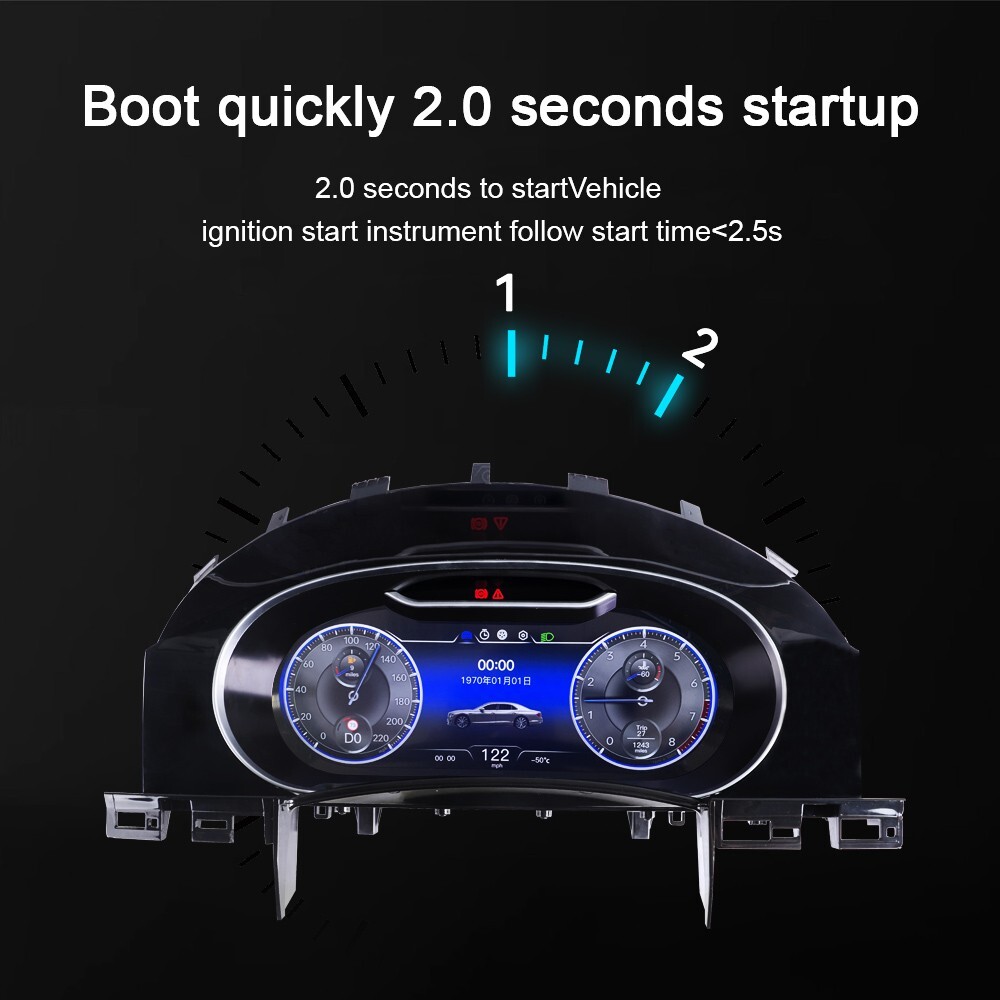 Car LCD Digital Cluster For Volkswagen Touareg 03-10 Instrument dashboard Virtua