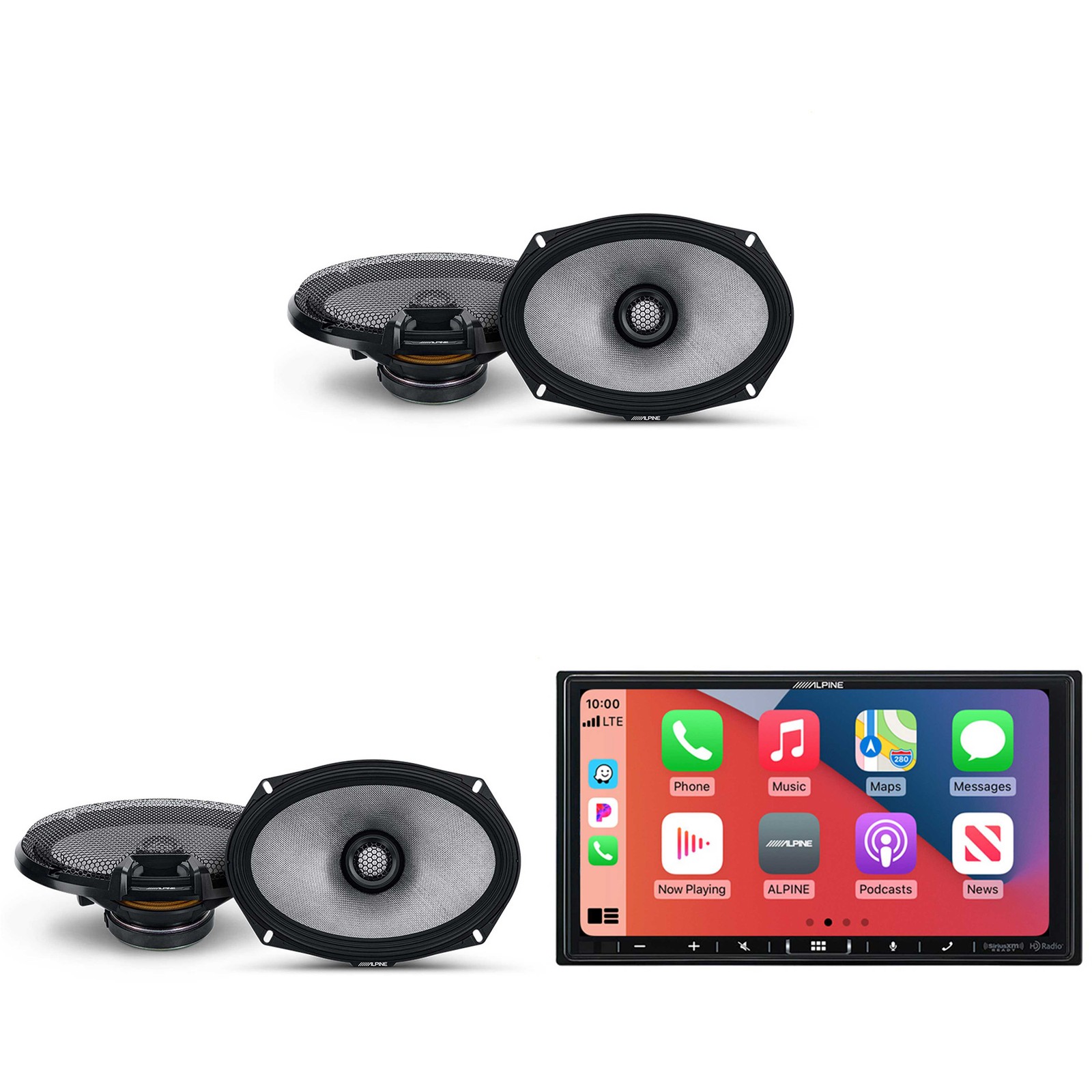 Alpine iLX-407 7-Inch Multimedia Receiver Apple Carplay and Android Auto w/ (…
