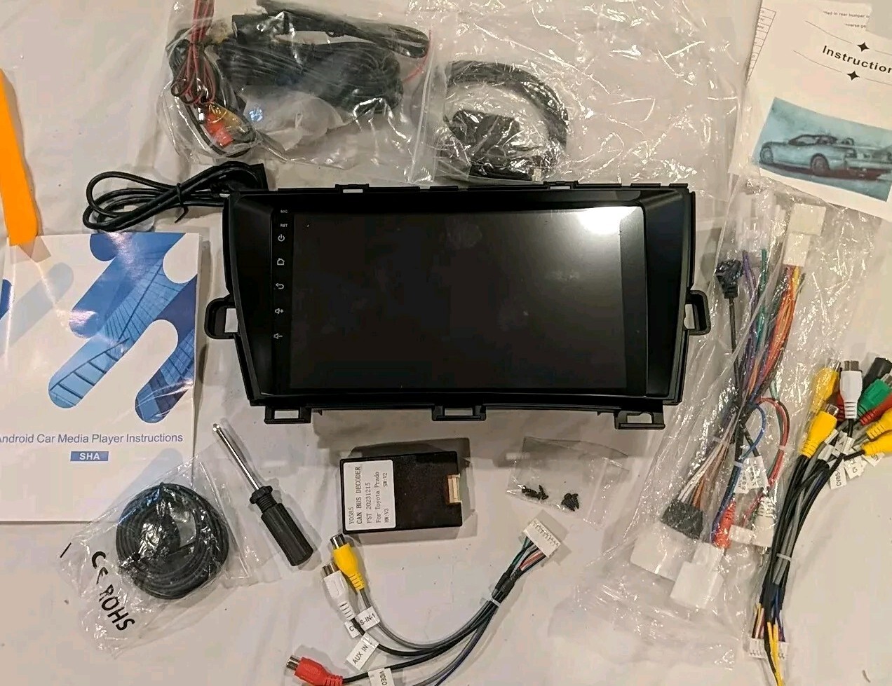 Roinvou 2+64G Android CarPlay Stereo for 2010-2015 Toyota Prius(LHD)