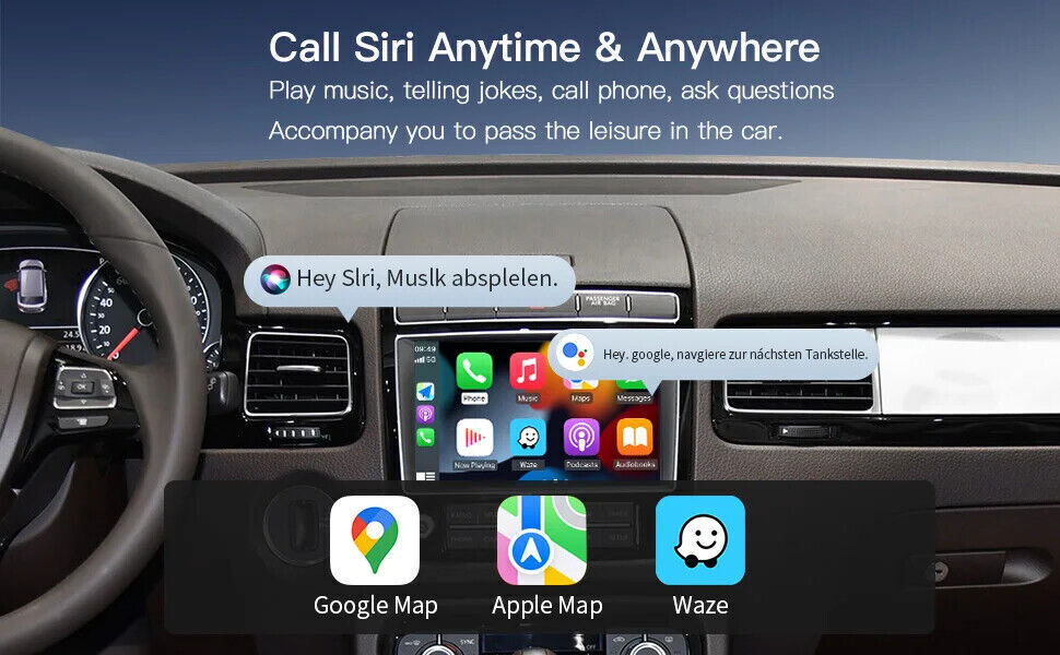 Carplay Android Auto Interface For Volkswagen Touareg RNS850 System 2010-2018 US