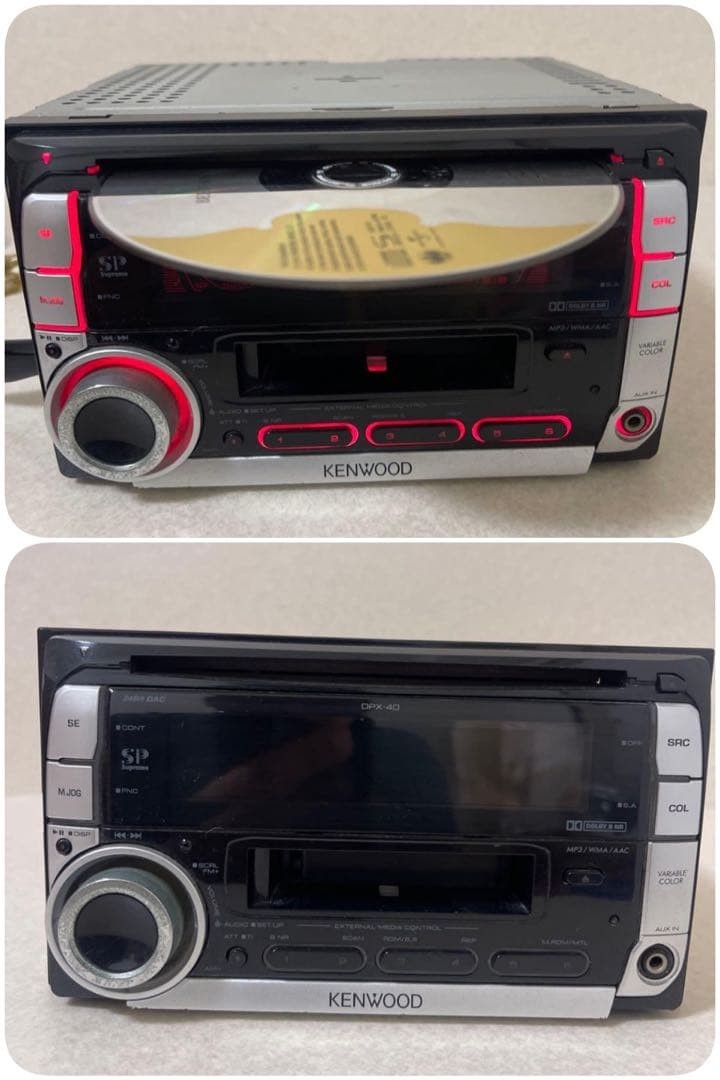 KENWOOD DPX-40U CD USB MP3 Receiver 2DIN Car Audio Player Japan Blue Light