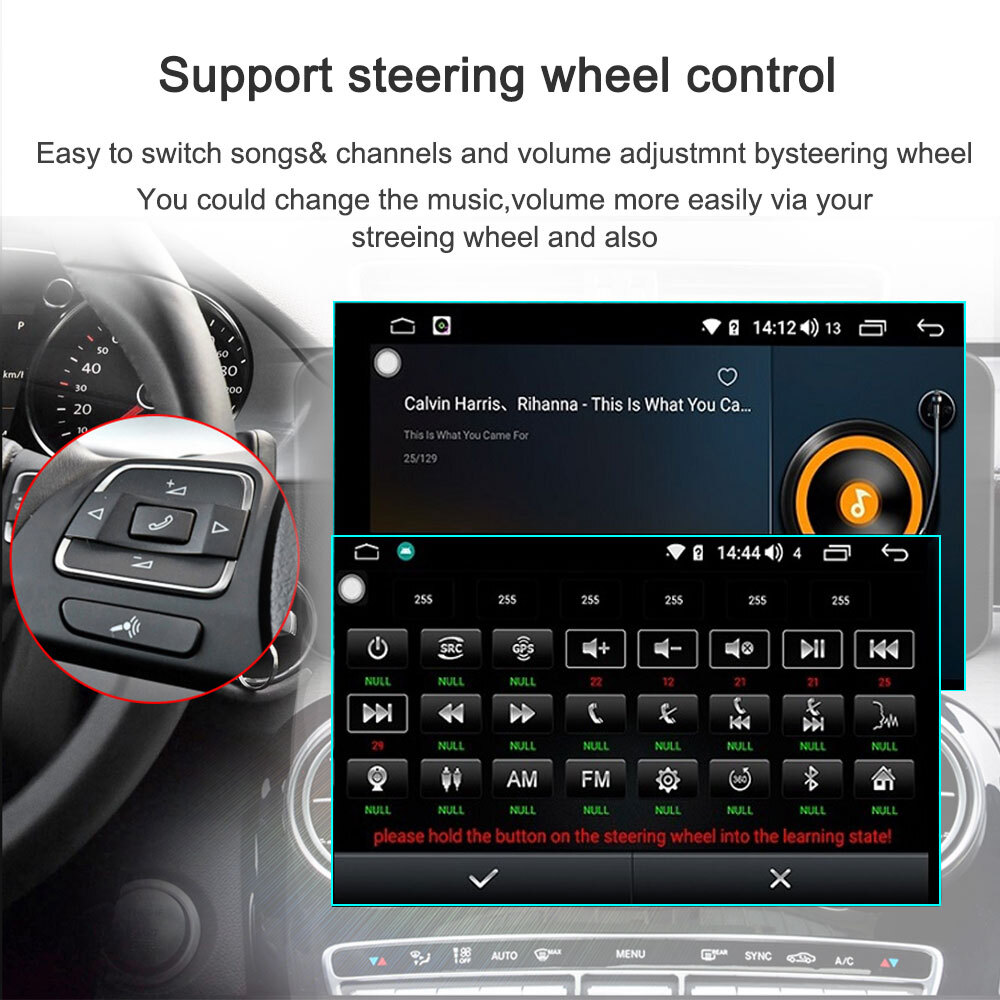 10.25″HD Car Stereo Player for Benz W204 C-class 2008-2010 GPS Carplay WiFi SWC