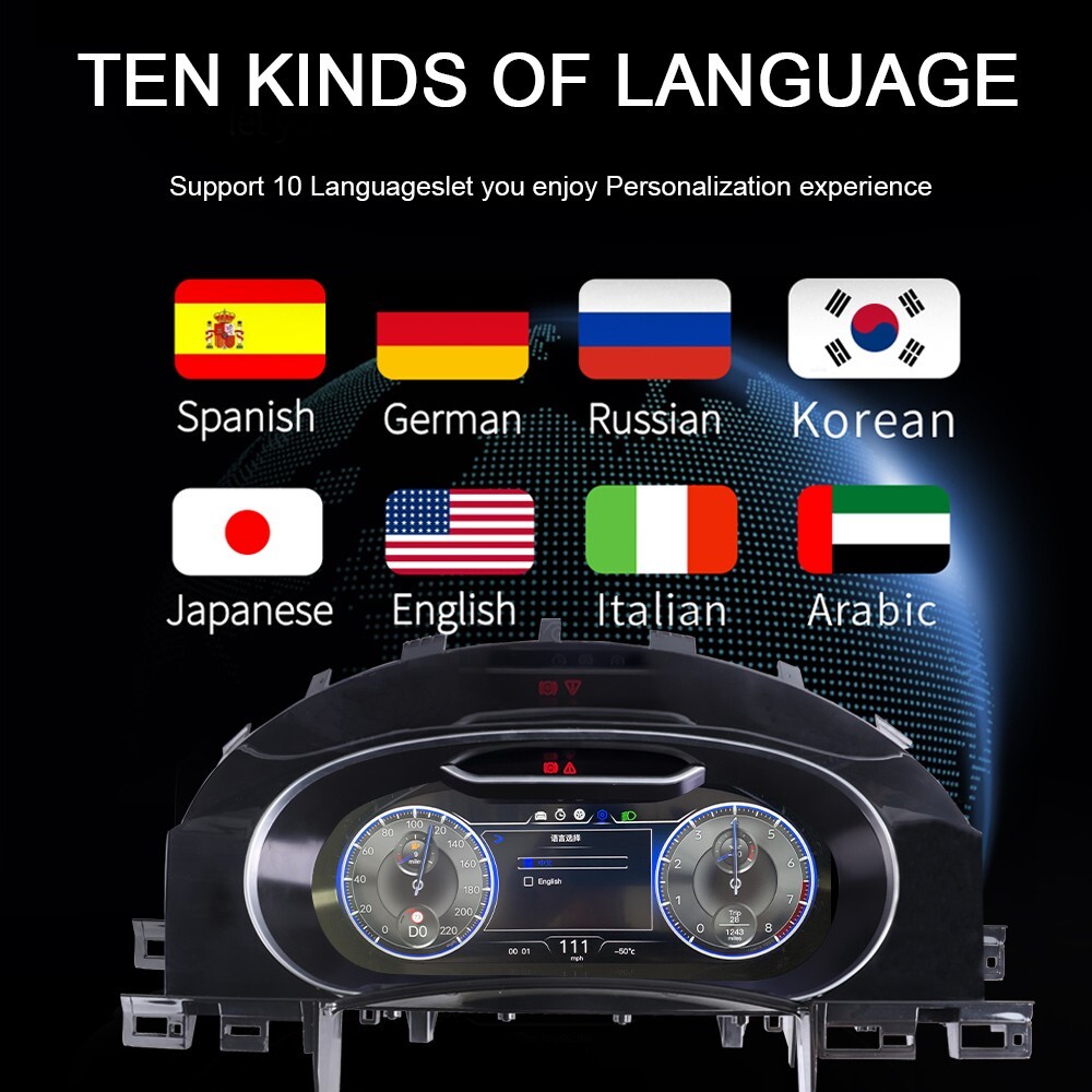 Car LCD Digital Cluster For Volkswagen Touareg 03-10 Instrument dashboard Virtua