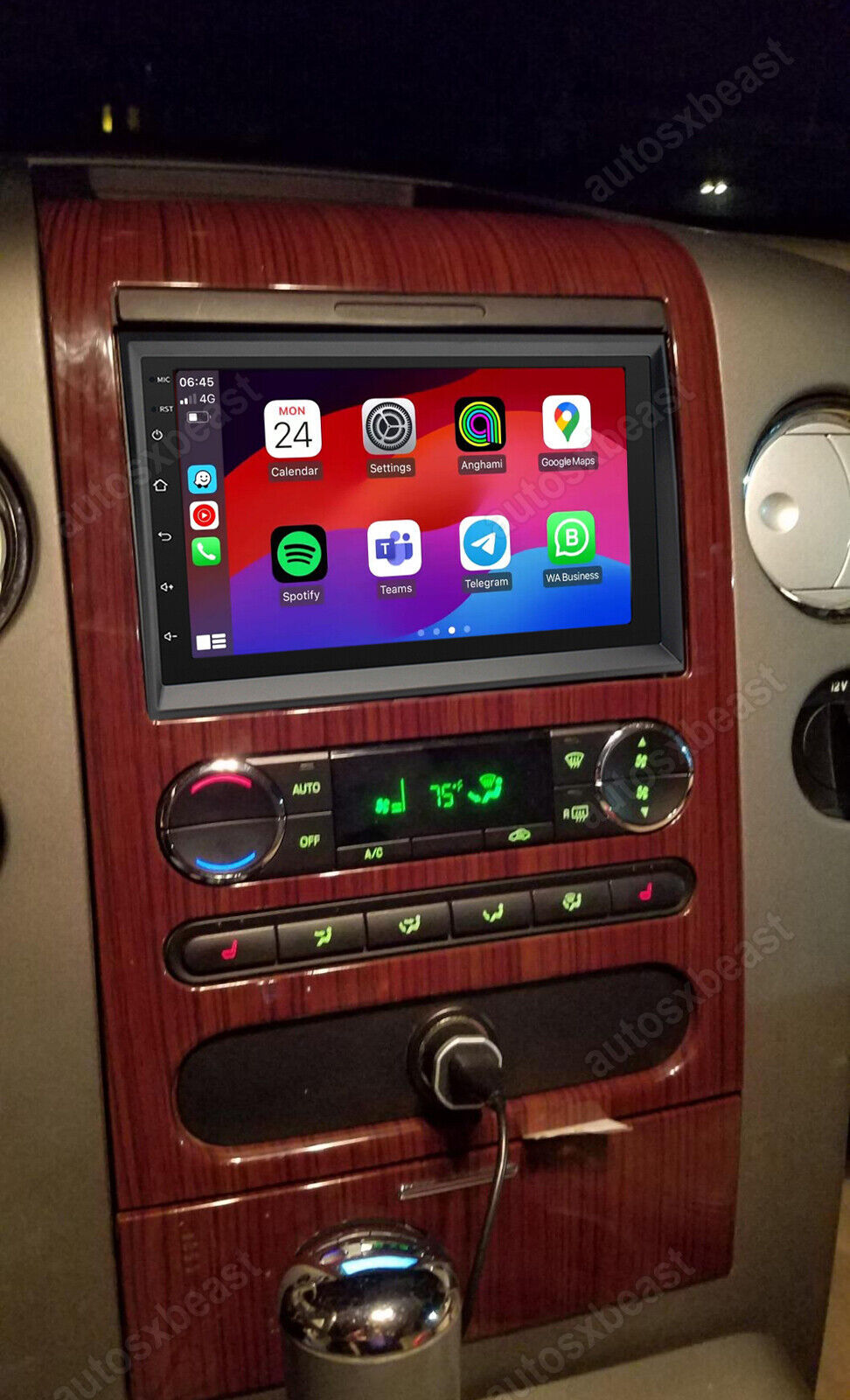 For 2004-2008 F-150 F150 Radio, Wired Wireless CarPlay +Android Auto,GPS Bt WIFI